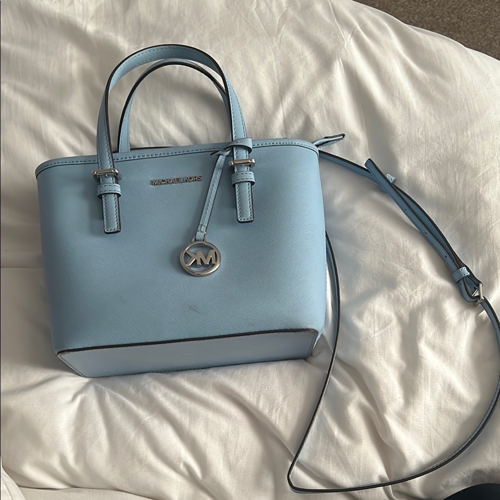 Michael Kors Blue Tote Bag